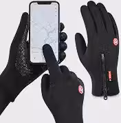 Luva Térmica Impermeável para Moto e Bicicleta com Touchscreen, Antiderrapante, Corta Vento, Unissex para Ciclismo, Motociclismo, Corrida, Trilha e Uso no Inverno