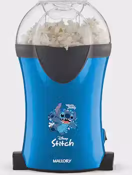 Pipoqueira Mallory Stitch – Pipocas Sequinhas e Sem Óleo, Bocal Expedidor, Copo Medidor para Manteiga e Pés Antiderrapantes - 127V