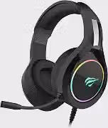 Havit Headphone Fone de Ouvido H2232d, Gamer, Iluminação RGB, com Microfone, Falante de 50mm, Conector 3.5mm, HAVIT, HV-H2232d, Cabo USB para Iluminação