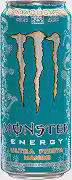 Pack Monster Energy Mango Loco Ultra Fiesta Bebida Energética Zero Açúcar, Lata 473 ml – 6 Unidades