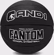 AND1 Fantom Rubber Basketball: Regulamento oficial tamanho 7 (75 cm) Basquete de borracha - Construção de canal profundo, feito para jogos de basquete internos e externos