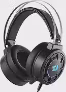 Headset Gamer Redragon Grendel RGB Preto USB Drivers 40mm Iluminação Lateral Arco Suspenso com Ajuste de Volume H314-RGB