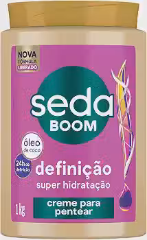 Seda Boom Creme para Pentear Definição Super Hidratação 1kg