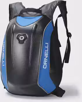 Mochila Ornelli Torto Blue Impermeável Premium | 100% Waterproof | Alta Performance | Garantia 2 Anos | Último Lote no Brasil | Ideal para Motociclistas, Viagem e Uso Profissional