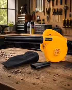 Soprador Aspirador Elétrico Portátil 650W 110V com Tubo de Sopro e Saco Coletor, Vazão de Ar até 4,2 m³/min e Velocidade até 16.000 RPM, Ideal para Limpeza de Poeira, Bancadas, Garagem e Oficina