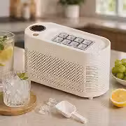 Máquina de Gelo Portátil 120W Compacta e Silenciosa 110V | Produz Até 8 Cubos por Ciclo em 15 a 20 Minutos | Gelo Oco e Sólido | Ideal para Casa, Carro, Churrasco, Festas e Escritório