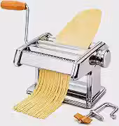 Máquina de Macarrão Manual em Aço Inox com Manivela