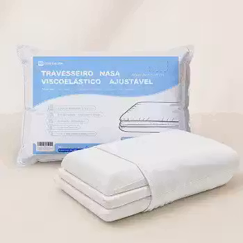 1 Kit Travesseiro Nasa de Verdade Viscoelástico Ajustável