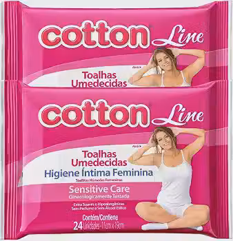 Lenços Umedecidos Sensitive Care Toalha Íntima Feminina 48 Un