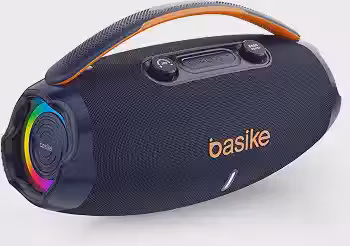 Caixa de Som, Basike Caixinha Som 120W RMS Potente com Subwoofer (Azul)