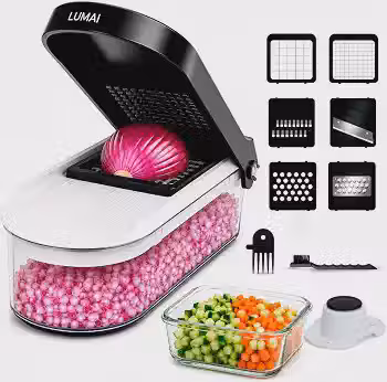 LUMAI Cortador de Legumes, Fatiador e Ralador Multifuncional Mandoline