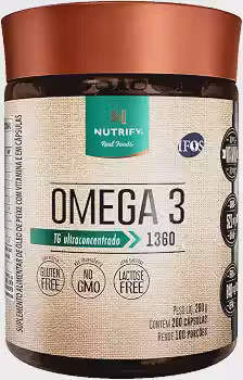 Ômega 3 TG Ultraconcentrado 1360mg – 200 Cápsulas, Alta Pureza com Selo IFOS.