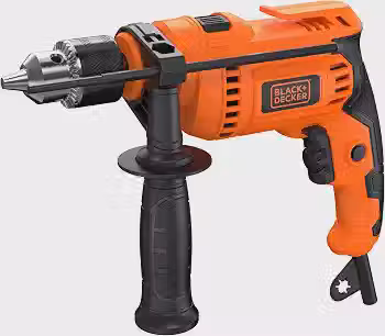 BLACK+DECKER Furadeira de Impacto 13mm, Potência 650W, com Acessórios, BED713650, 110V