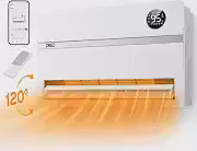 Dreo Aquecedor de parede inteligente, aquecedor elétrico para quarto 1500W, oscilação vertical de 120°, termostato ajustável, controle remoto, temporizador 24H, aquecedor de garagem para uso interno,
