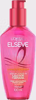 L'Oréal Paris Elseve Sérum Leave-in Liso dos Sonhos com Tecnologia Ativada por Calor, Antifrizz, Protetor Térmico e Barreira Contra Umidade, 100ml