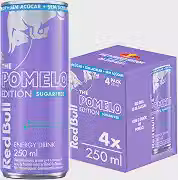 Red Bull Energético, Pomelo, Sem Açúcar, 250ml, 4 latas