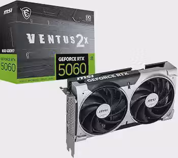 MSI GeForce RTX 5060 Ventus 2X OC (8GB GDDR7/PCI Express 5.0/2535MHz/28000MHz)