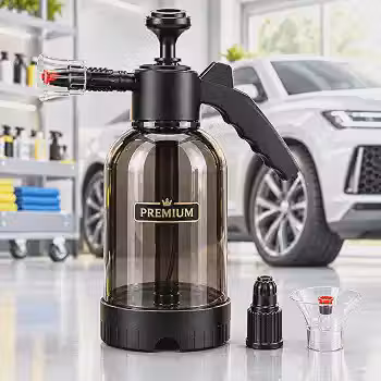 Pulverizador Manual De Espuma 2L Snow Foam 3 Em 1 Borrifador De Pressão Portátil Com Jato Regulável Para Lavagem Automotiva Jardinagem E Limpeza Geral Resistente PREMIUM
