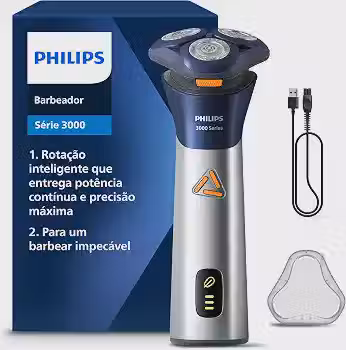 Philips Barbeador Elétrico Shaver Série 3000 Cabeças flexíveis 6D