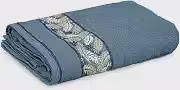 Appel Home Toalha de Banho Silvestre 68cm x 1,30m 280g/m² Algodão Barra Natureza - Azul Star