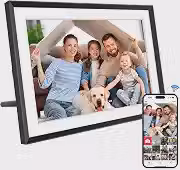 Porta-Retratos Digital - Tela Sensível Ao Toque Ips Hd 1280X800, Armazenamento De 32 Gb, Rotação Automática, Montagem Na Parede Compartilhamento Instantâneo E Apresentação Slides Inteligent