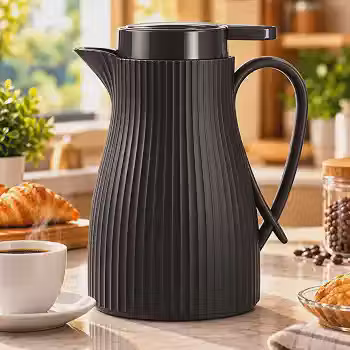 Garrafa Térmica Milano 1 Litro para Café, Chá e Bebidas Quentes ou Frias, Conservação Térmica por Até 12 Horas, Jarra Térmica com Alça e Bico Servidor, Design Moderno