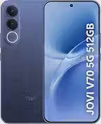Smartphone JOVI V70 5G Câmera 200MP 512GB de Memória 8GB + 8GB RAM Expansível Bateria de 7000mAh, Processador Octa-Core - Azul Safira