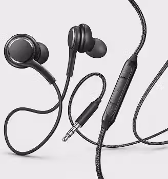 Fone de Ouvido com Fio P2 3.5mm Intra-Auricular com Microfone e Controle de Volume, Cabo Reforçado, Isolamento de Ruído Passivo e Graves — Compatível com Celular, Notebook, PC, PS4 e TV (Preto)