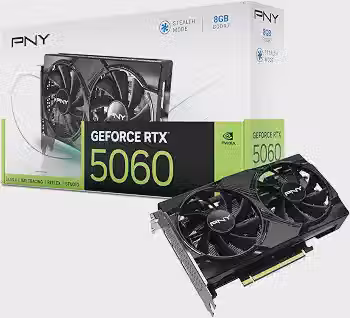 PNY Placa gráfica GEFORCE RTX™ 5060 8GB Dual Fan DLSS 4
