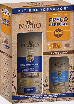 Tío Nacho Engrossador Kit Shampoo 415ml + Condicionador 200ml - Antiqueda