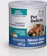 Pet Delícia Sênior Gato 320g, Ração Úmida para Gatos