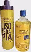 Kit Progressiva Lisoterapia Sem Formol + Shampoo 1L Antirresiduos