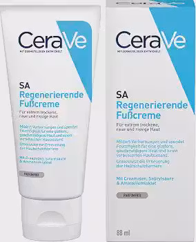 CeraVe, Creme Renovador de Pés, com Ácido Salicílico e ação esfoliante, 88g