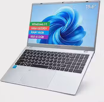 Notebook intel G6500Y RAM 16GB SSD 512GB Win11 Pro 15.6in