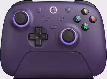 Controle sem fio 8BitDo Ultimate 2 para PC Windows e Android - joysticks TMR, Bluetooth/2.4GHz, Roxo