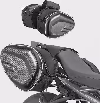 Bolsas Laterais Alforge para Moto, 20 Litros, Universal, Impermeável, Removível, Instalação Simples, Ideal para Viagens e Motocross