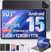 Tablet xixaomiro S11, 10,1 Polegadas Android 15, 12+12GB RAM, 128GB ROM, Tela IPS Full HD 1920x1200, Bateria 8000mAh, Wi-Fi 6, Bluetooth 5.0, Carregamento Rápido