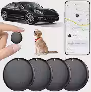 Rastreador Gps Android para Veículos, Dispositivo de Rastreamento Oculto para Veículos, Rastreador Veicular Sem Assinatura, Compatível com O Find My, Etiqueta Inteligente com Áudio