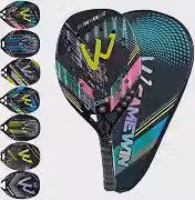 Raquete Beach Tennis Carbono 3K Profissional Com Capa Protetora Leve e Equilibrada