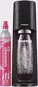Máquina de Água com Gás Terra Preta SodaStream com Cilindro