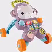 Andador Amigo Macaco Aprenda Comigo Brinquedo Bebê Fisher-Price Mattel. Atividades educativas com apoio para andar. Ideal a partir dos 9 meses.