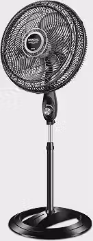 MONDIAL Ventilador Coluna, Turbo 8 Pás - 40cm, 110V, Preto/Prata, 140W - VTX-40C-8P