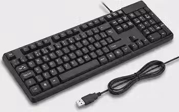 Teclado com Fio USB ABNT2 para PC e Notebook – Digitação Silenciosa, Conforto Ergonômico, Perfil Slim, Teclas Macias, Plug & Play, Alta Durabilidade, Ideal para Escritório, Estudos e Uso Diário