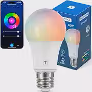 Tramontina Lâmpada Smart​ LED Inteligente E27​ 10W Wi-Fi + Bluetooth​ 16 Milhões de Cores - Compatível com Alexa e Google Assistente