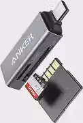 Anker Leitor de Cartão SD USB C, Adaptador Micro SD com Slots Duplos