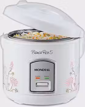 MONDIAL Panela De Arroz Bianca Rice 5, Branco, 400W, 110V - NPE-05-5X