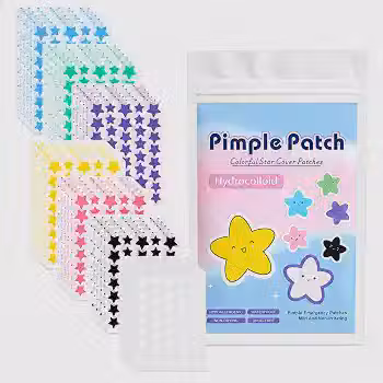 40 Adesivos Para Espinha Hidrocoloide, Pimple Patch Colorido em Formato de Estrela, Secativo Espinha para Acne e Impurezas da Pele (AMARELO)