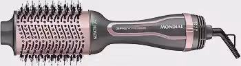 MONDIAL Escova Secadora Keratin, Bivolt, Grafite/Golden Rose - ES-11-BI