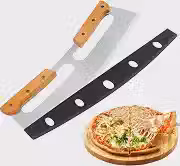Cortador de Pizza Profissional 35cm em Aço Inox Meia Lua
