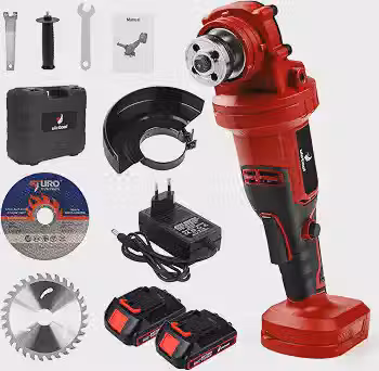 Victool Esmerilhadeira Angular Sem Fio 21V 800W 100mm com Motor de Cobre, 10000 RPM, Empunhadura Auxiliar, Protetor Ajustável, Bateria Recarregável e Kit Completo